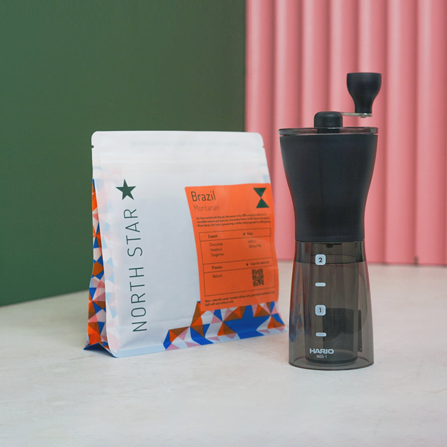 Brazil Montanari + Hario Mini Mill PLUS Ceramic Coffee Grinder